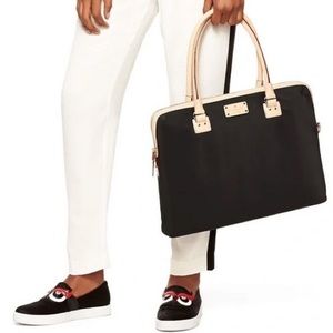 Kate Spade Calista laptop bag. Perfect condition! Black with hot pink interior